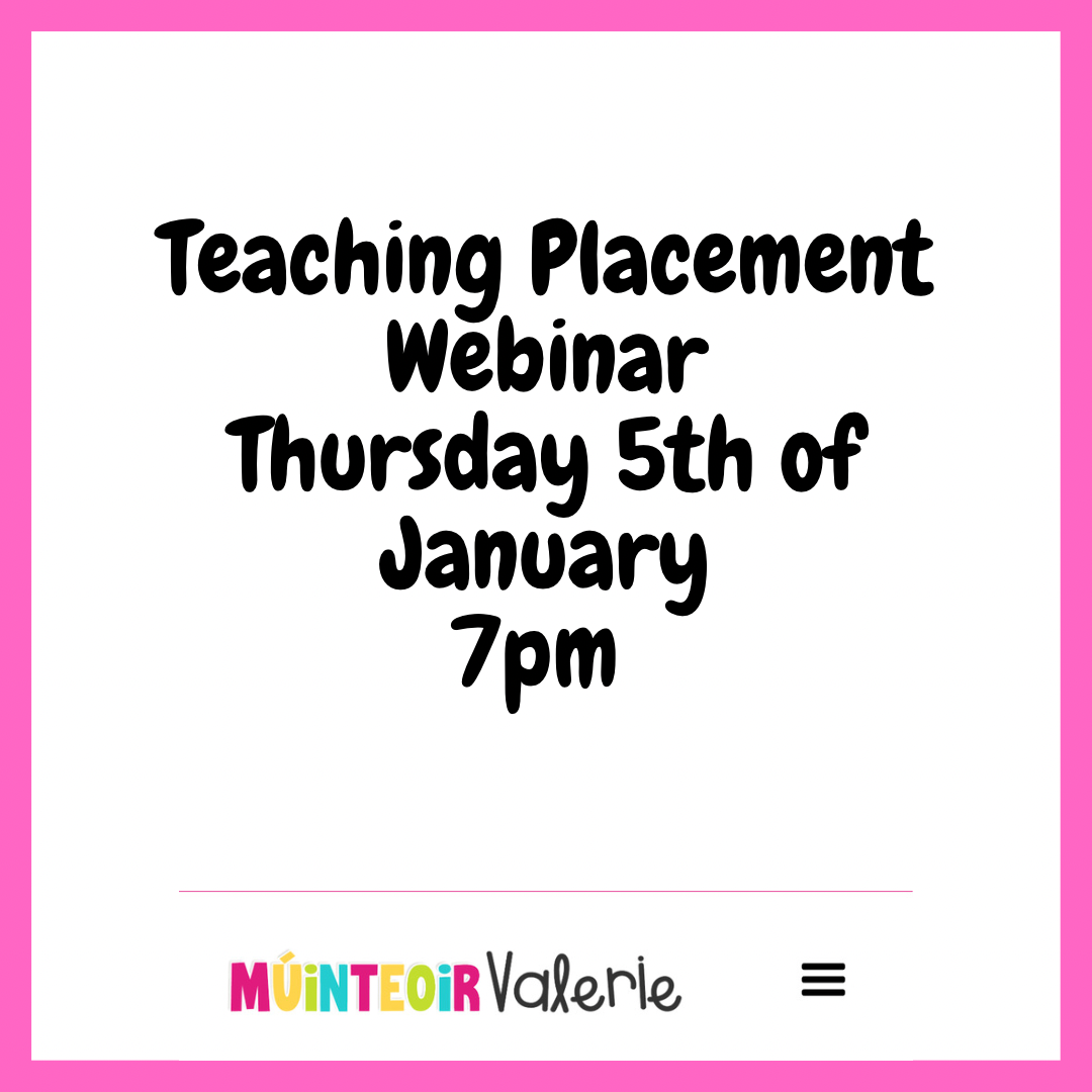 teaching placement webinar