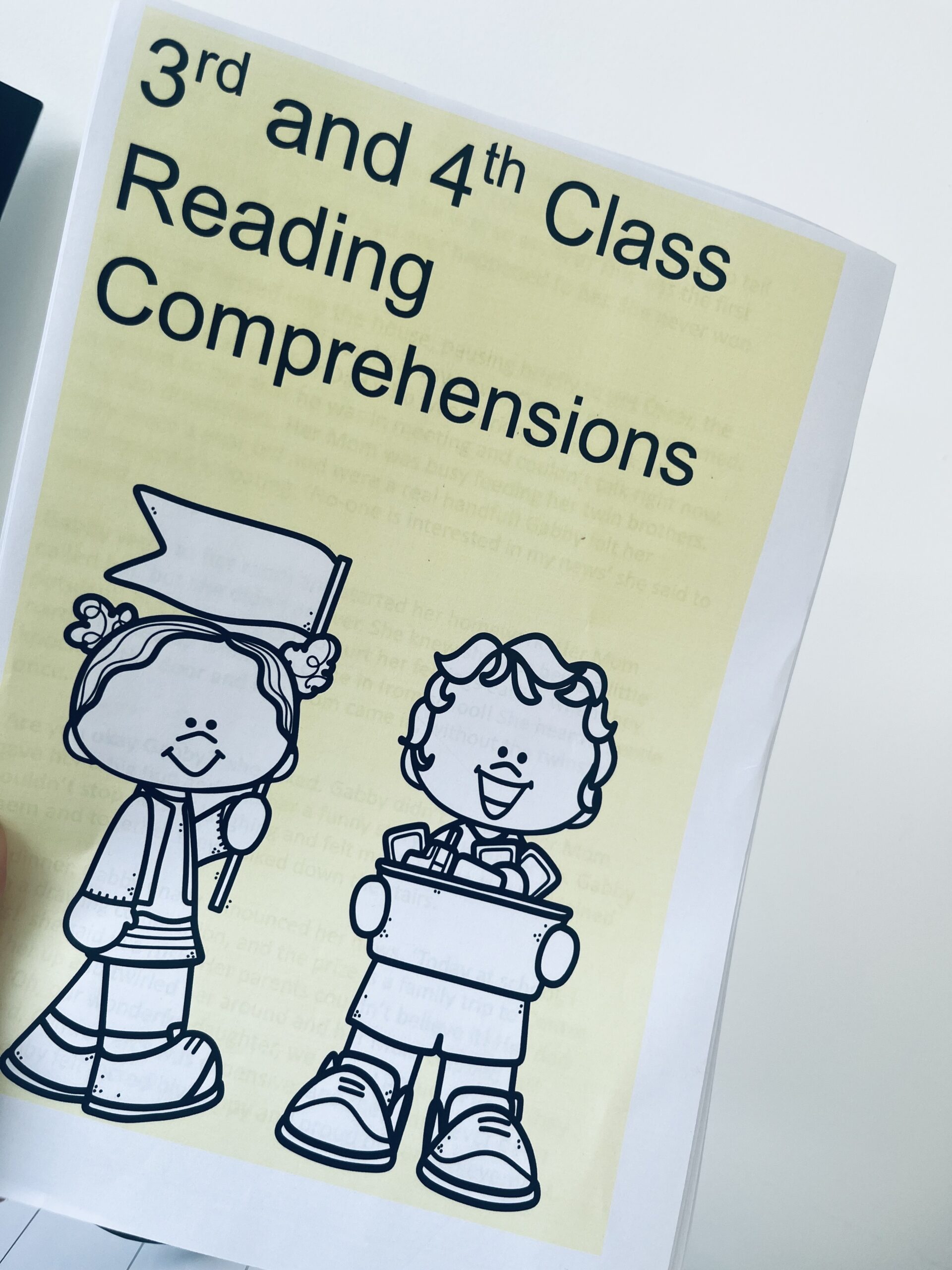 reading comprehension 3rd and 4th class