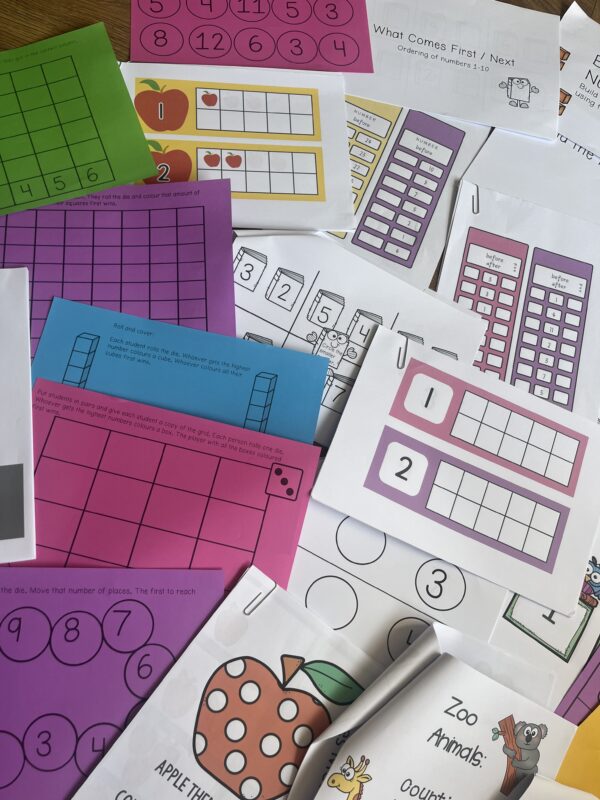 maths stations senior infants