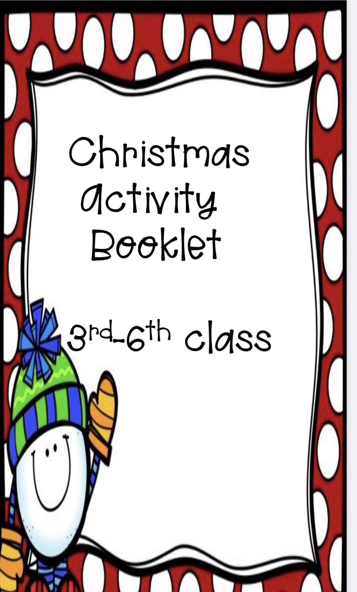 christmas activity booklet