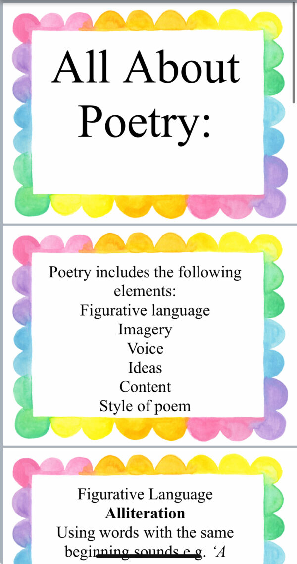 poetry resource senior classes