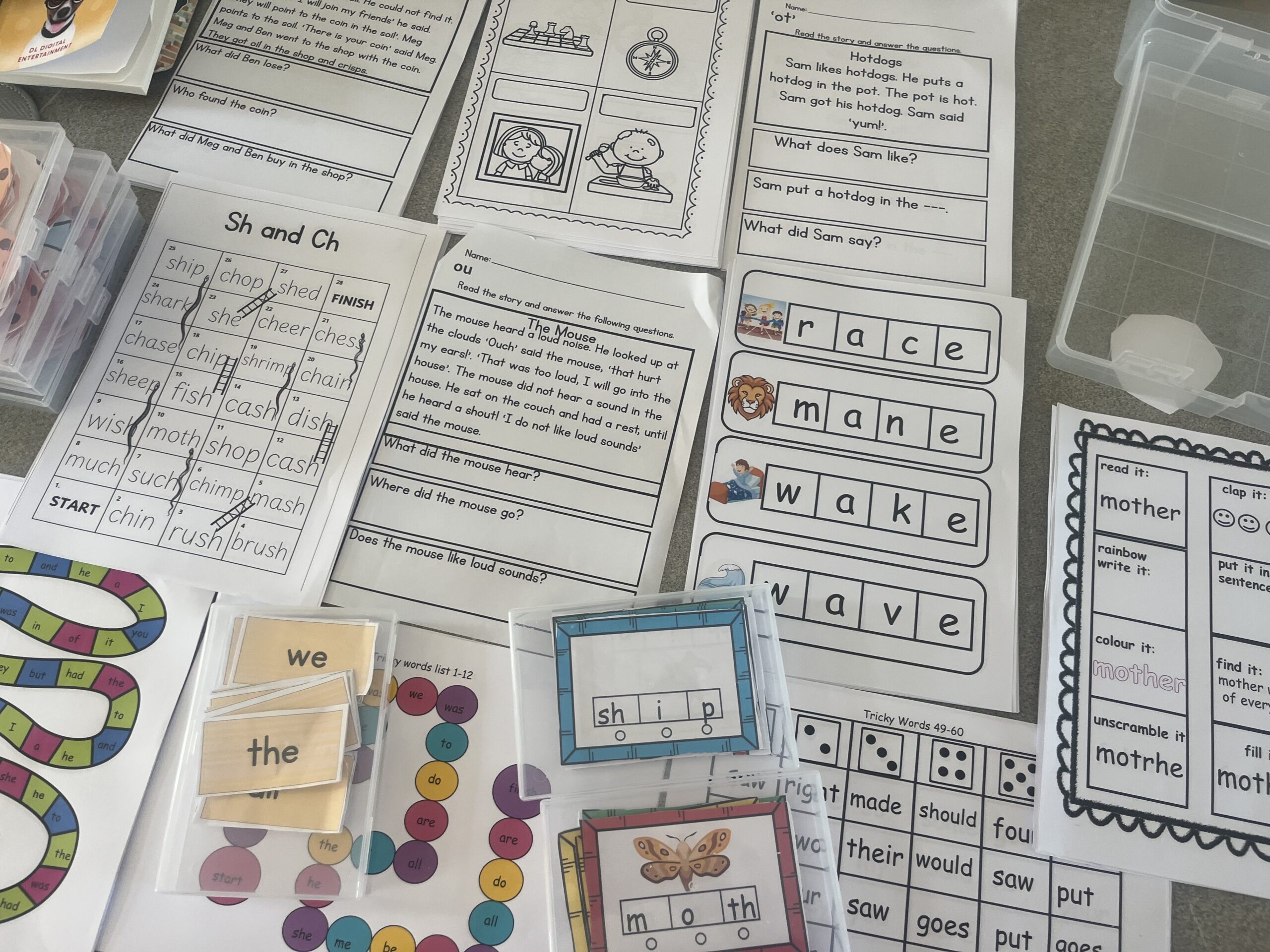 english literacy stations