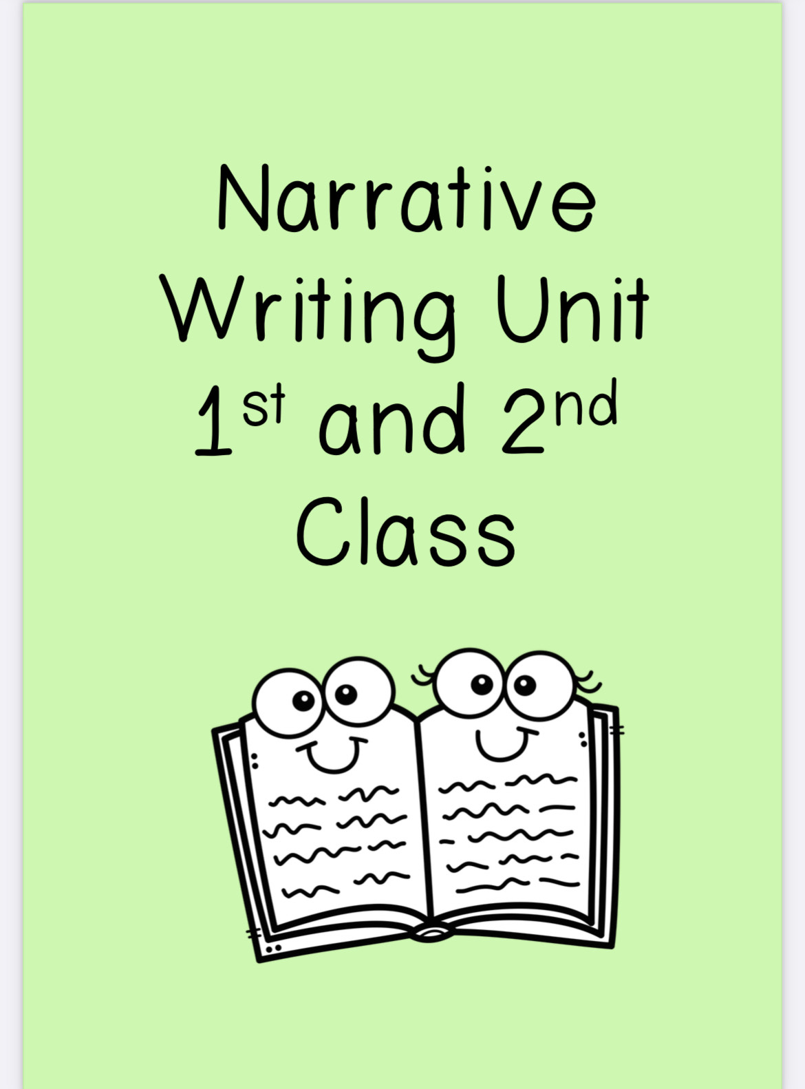 narrative writing unit junior classes