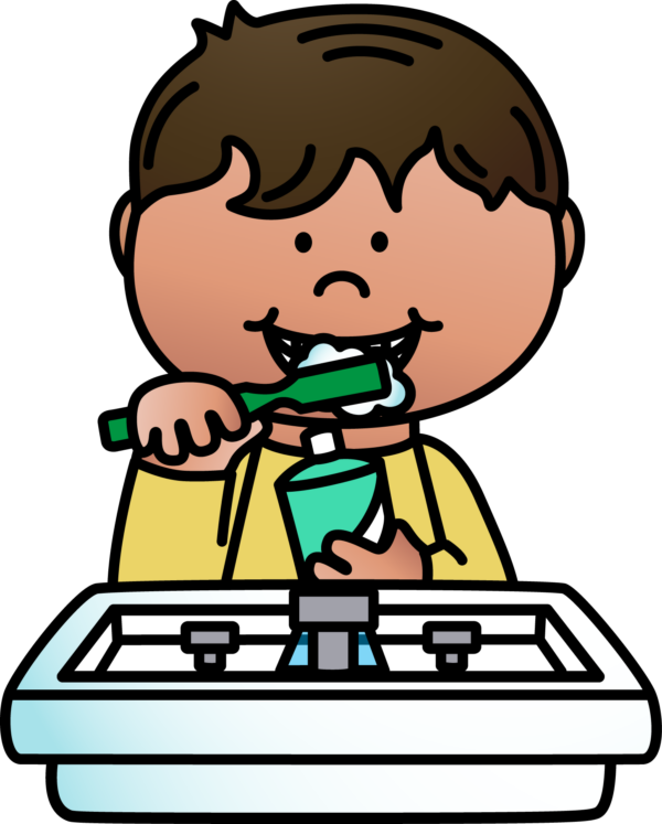 Kid Brushing Teeth Whimsyclips