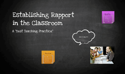 Establishing a Classroom Rapport